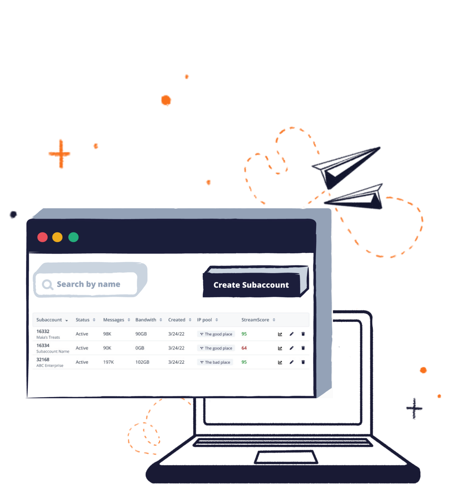 Easily create and manage subaccounts for ultimate control of your email infrastructure.