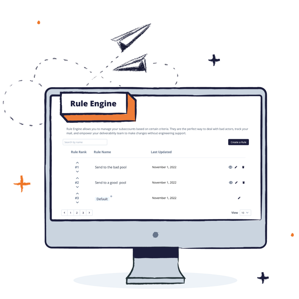 SocketLabs' Rule Engine helps teams avoid large-scale messaging catastrophes with automatic reactions designed to prevent reputation damage, improve delivery, and increase sender satisfaction.